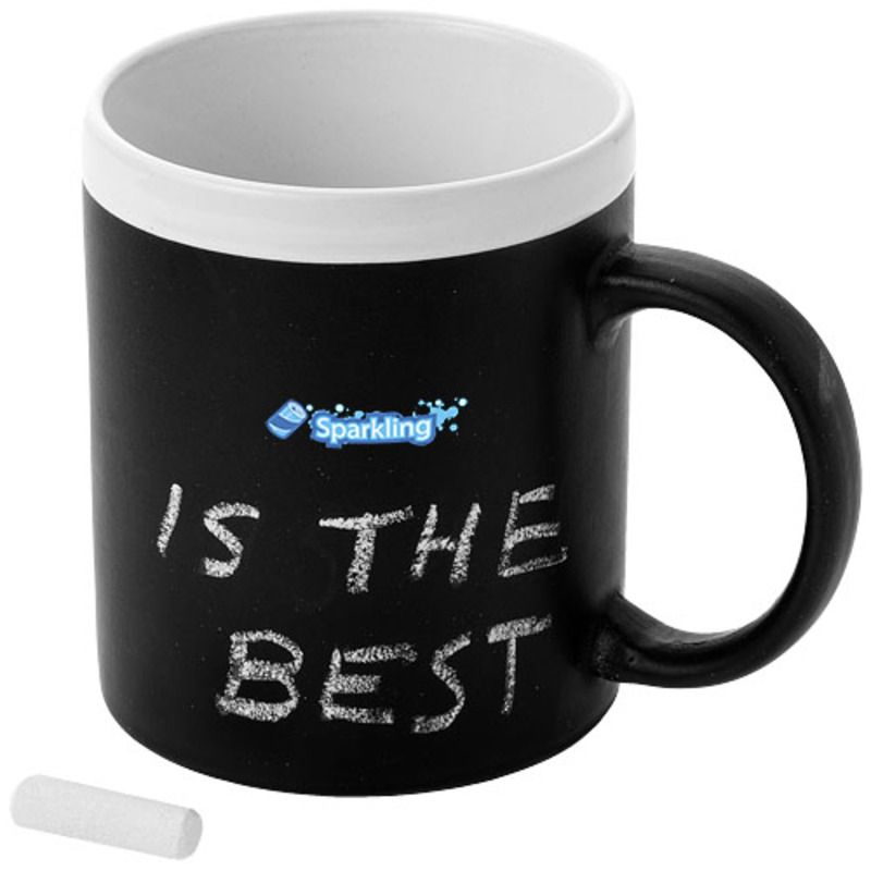 Taza personalizada con pizarra para escritura 330ml Chalk - Imagen 2