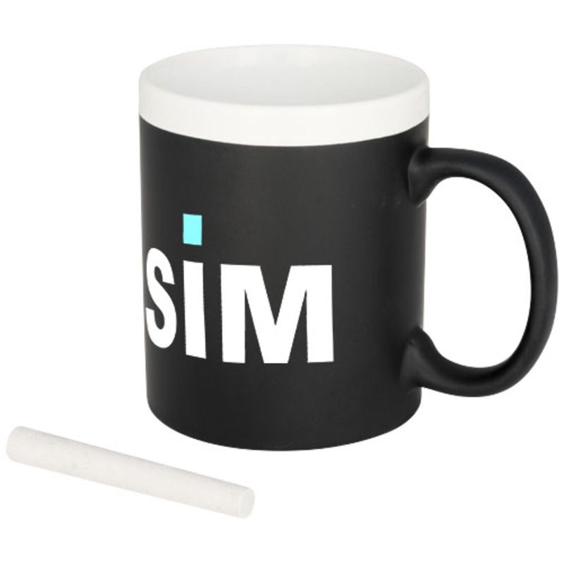 Taza personalizada con pizarra para escritura 330ml Chalk - Imagen 3